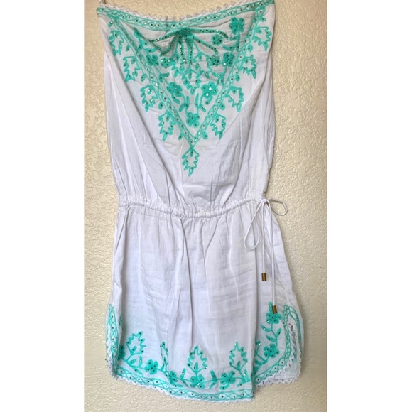 Cynthia Rowley White Strapless Romper - Picture 1 of 5